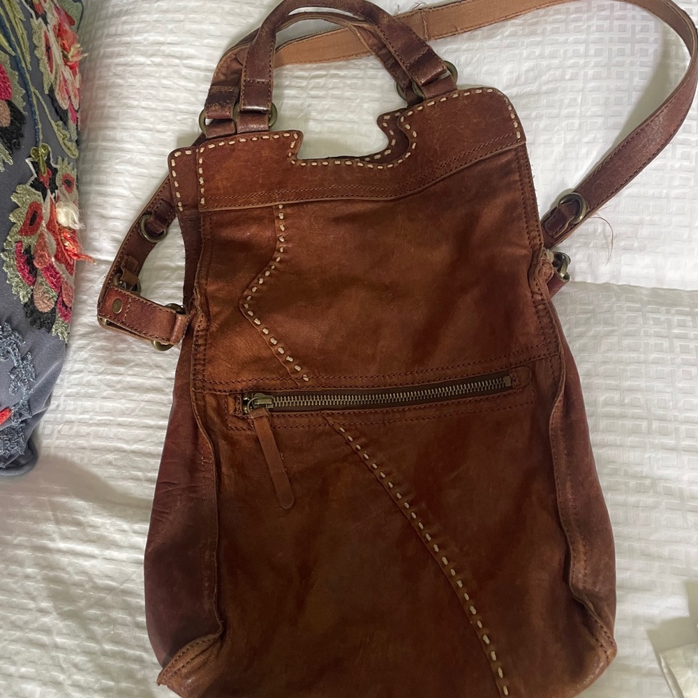 Vintage Lucky Brand Rich Brown Crossbody Bag - Picture 2 of 4